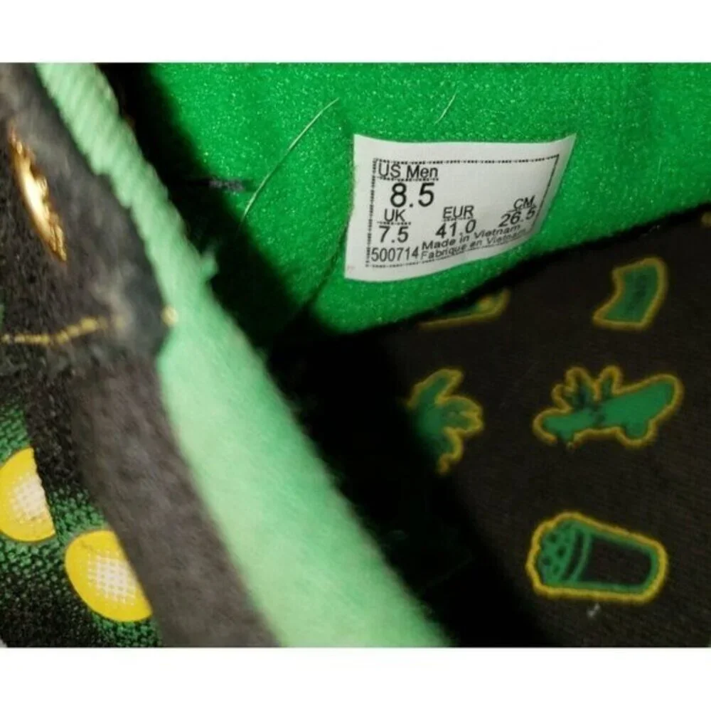 Vans Shake Junt Old Skool Mens Low‎ Top Sneakers Shoes Size 8.5 Black Green
